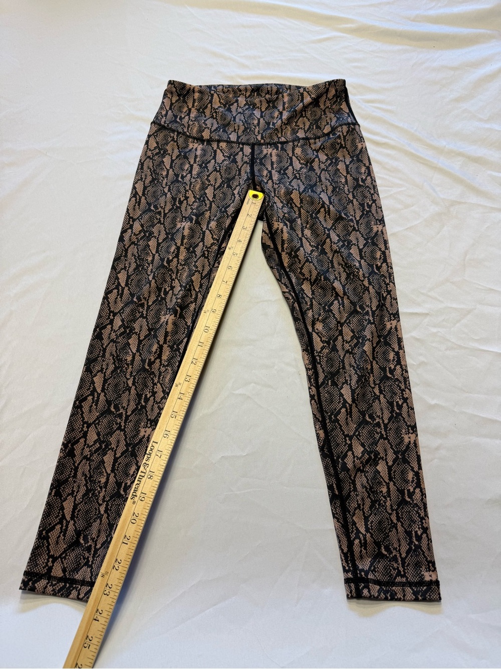 Zella Snake-Print Leggings in Brown and Black